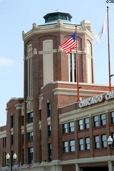 Octagonal tower of Navy Pier Headhouse. Chicago, IL.