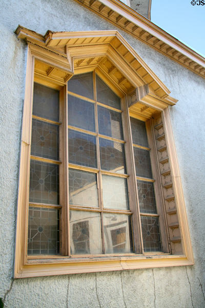 Side windows of Holy Trinity Cathedral. Chicago, IL.
