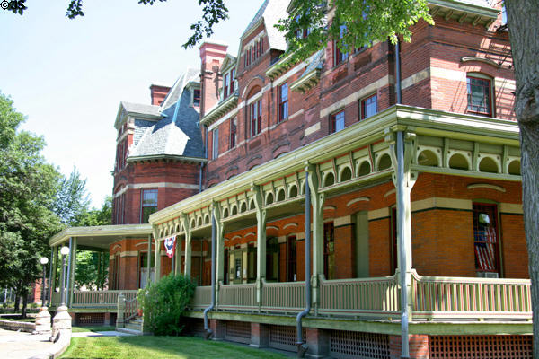Hotel Florence (11111 S. Forrestville Ave.) part of Pullman Village. Chicago, IL.