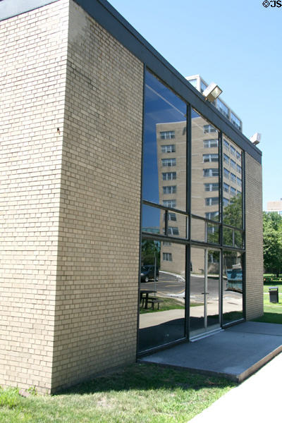 Robert F. Carr Memorial Chapel of St. Savior (1949-52) at Illinois Institute of Technology. Chicago, IL. Architect: Ludwig Mies van der Rohe.