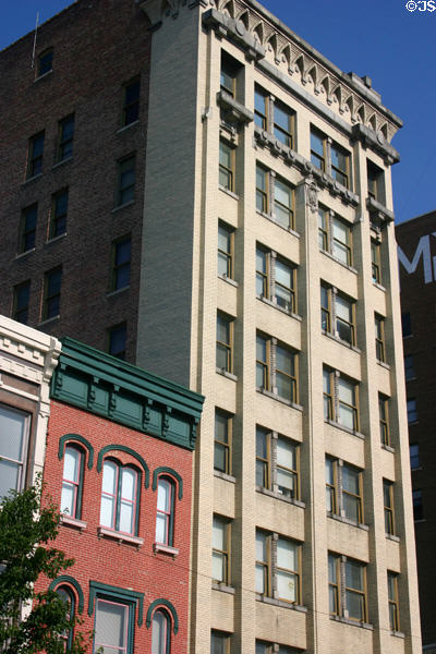 Heritage buildings opposite Old State Capitol. Springfield, IL.