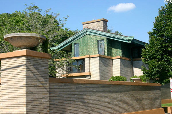 Dana Thomas house (1902-4). Springfield, IL. Architect: Frank Lloyd Wright. On National Register.