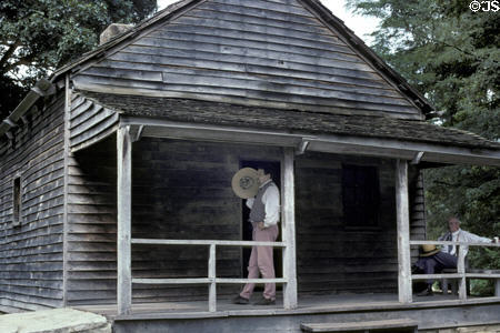 Second Berry Lincoln store where Abraham Lincoln taught himself law. New Salem, IL. On National Register.