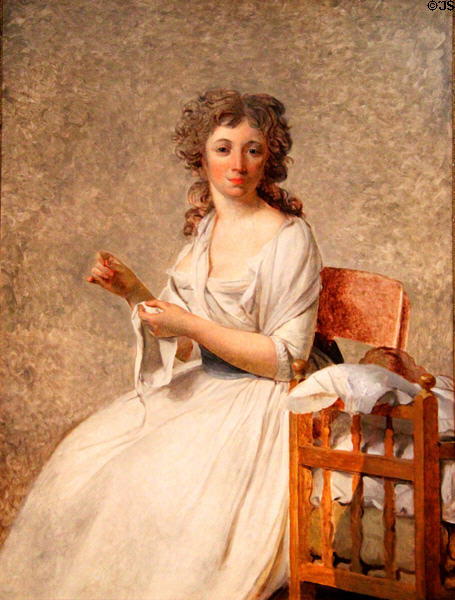 Madame de Pastoret & Her Son painting (1791-2) by Jacques-Louis David at Art Institute of Chicago. Chicago, IL.