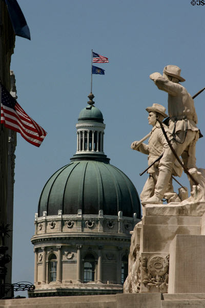 Dome of State Capitol. Indianapolis, IN.