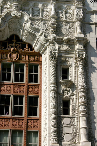 Indiana Repertory Theatre spiral column detail. Indianapolis, IN.