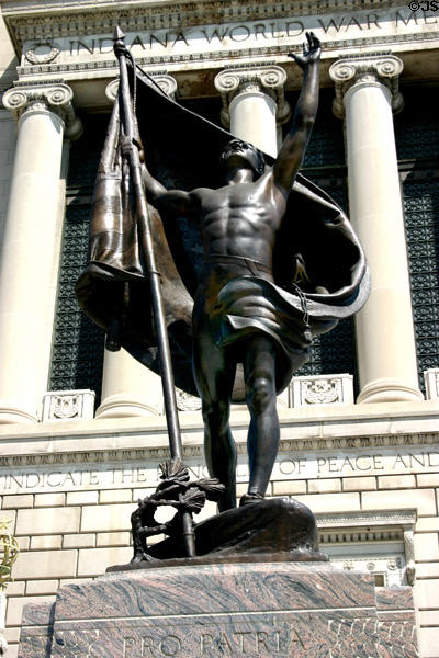 Pro Patria statue at World War Memorial. Indianapolis, IN.