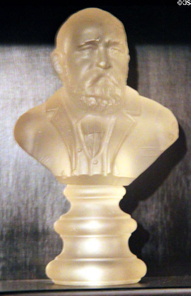 Bust of President Benjamin Harrison at Benjamin Harrison Presidential Site. Indianapolis, IN.