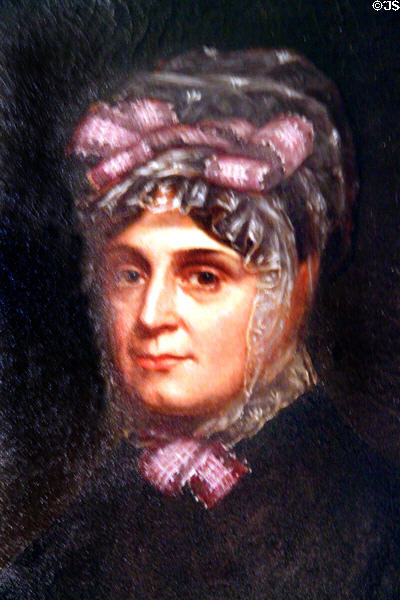 Portrait of Anna Symmes Harrison, wife of William Henry & grandmother of Benjamin at Benjamin Harrison Presidential Site. Indianapolis, IN.