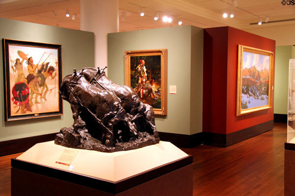 Western Modernist gallery at Eiteljorg Museum. Indianapolis, IN.