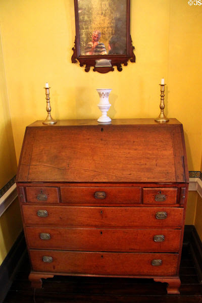 Cabinet desk of John Badalay, antislavery opponent of W.H. Harrison at Grouseland. Vincennes, IN.