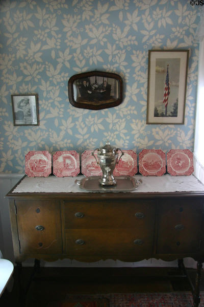 Sideboard in kitchen of Eisenhower family house. Abilene, KS.