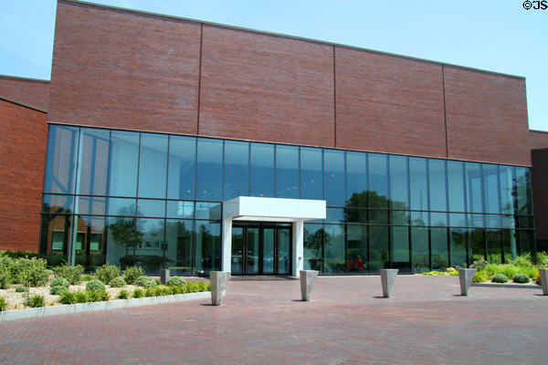 Wichita Art Museum (1970s & 2003) (1400 West Museum Blvd.). Wichita, KS. Architect: Edward Larrabee Barnes/Platt Assoc..