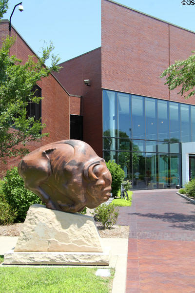 Spectre of Ancient Pathways sculpture (1989) by Steve Kestrel at Wichita Art Museum. Wichita, KS.