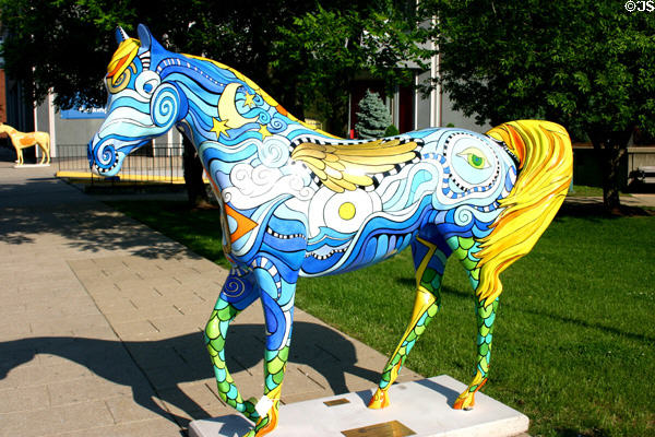 Gallopalooza theme art Hippomythical Muse by (c)happel. Louisville, KY.