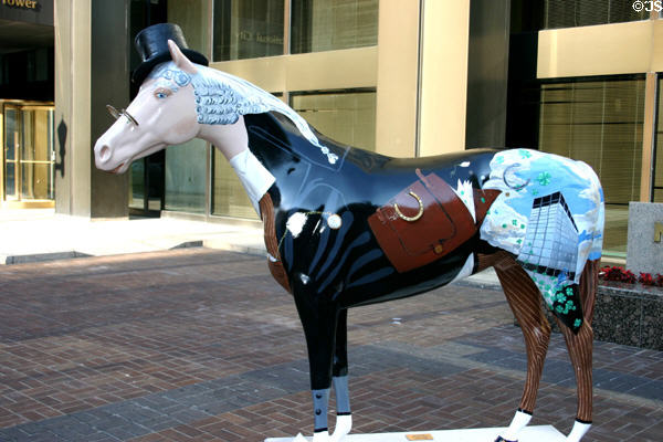 Gallopalooza theme art Lucky Debonair by Susan Leslie. Louisville, KY.