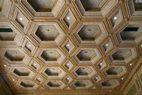 Ceiling in Senate chamber of Louisiana State Capitol. Baton Rouge, LA.