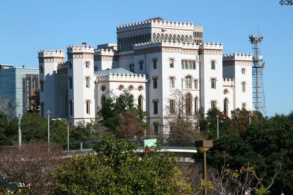 Gothic towers of Old State Capitol. Baton Rouge, LA.