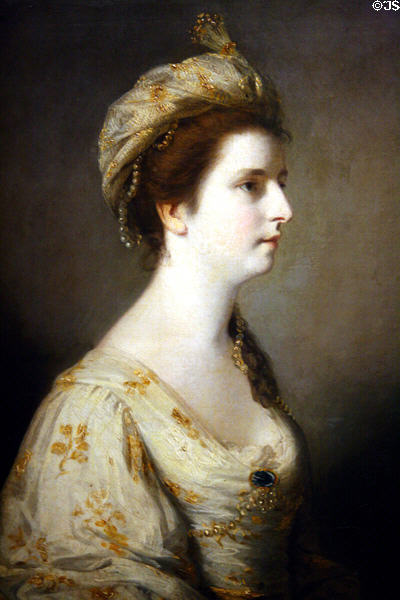 Portrait of Maria Walpole, Countess Walgrave (c1760) by Sir Joshua Reynolds at Shaw Center for the Arts. Baton Rouge, LA.