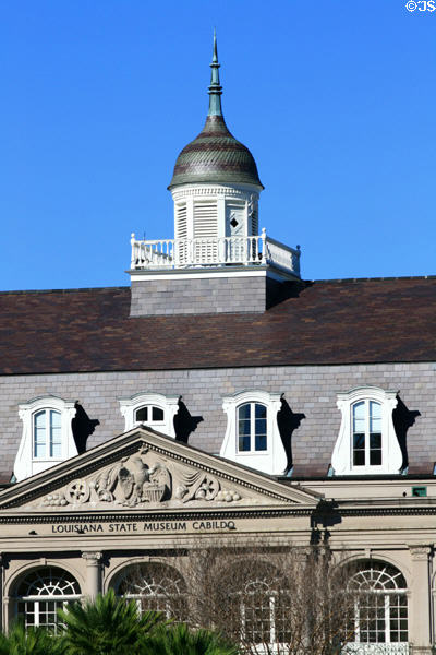Facade & cupola of Cabildo on Jackson Square. New Orleans, LA.