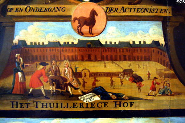 Detail of Louisiana problems painted on 