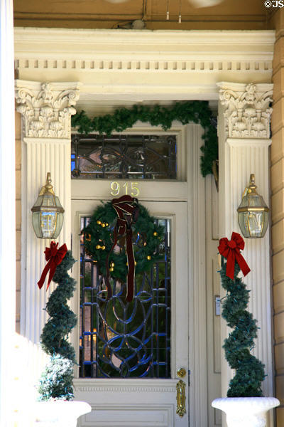 Front door of Cornstalk Hotel. New Orleans, LA.