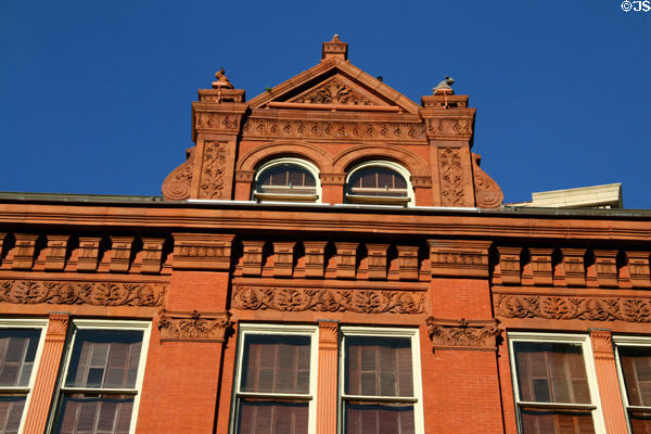 Upper story details of Old New Orleans Bank Building. New Orleans, LA.