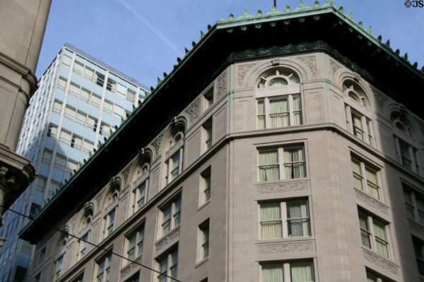 Roofline of New Orleans Cotton Exchange Building. New Orleans, LA.