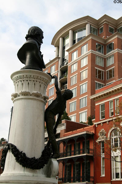 625 Saint Charles with statue of John McDonogh. New Orleans, LA.