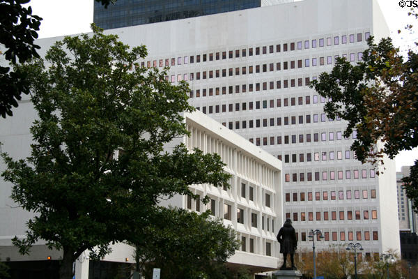 Hale Boggs Federal Complex (1962) (14 floors) (501 Magazine St.). New Orleans, LA. Architect: Freret & Wolf, August Perez & Assoc., Mathes Bergman & Assoc..