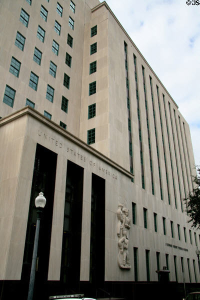 F. Edward Hebert Federal Building (1939) (12 floors) (600 South Maestri Place). New Orleans, LA. Style: Art Deco. Architect: Howard Lovewell Cheney.