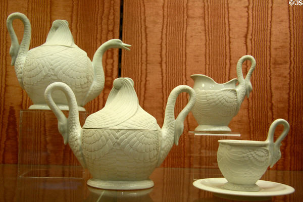 Swan motif coffee service (c1805-10) by P.-L. Dagoty Manufactory of Paris at New Orleans Museum of Art. New Orleans, LA.
