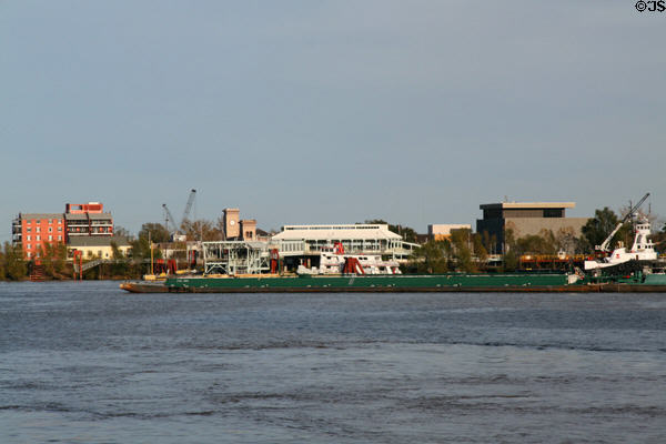 Algiers Ferry Landing on far shore opposite New Orleans. New Orleans, LA.