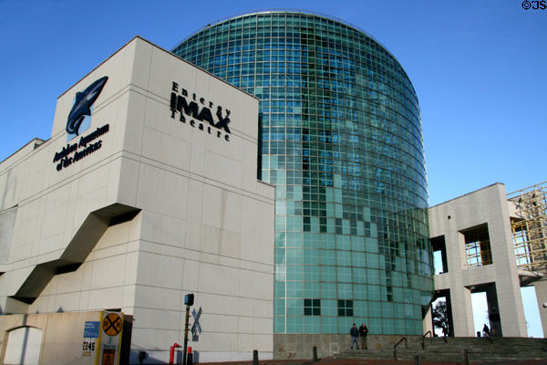 Audubon Aquarium of the Americas with Imax Theater. New Orleans, LA.