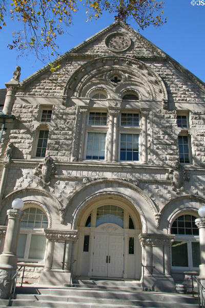 Frederick W. Tilton Memorial Hall (1902) first university library of Tulane University. New Orleans, LA. Style: neo-Romanesque. Architect: Andry & Bendernagel.