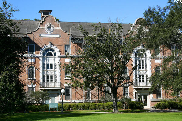 Social Work Building (1902) at Tulane University. New Orleans, LA. Style: Dutch & Italian Renaissance Revival. Architect: Andry & Bendernagel.