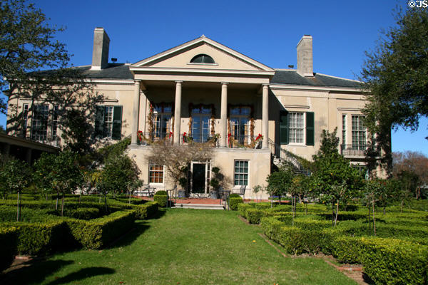 Longue Vue House (1942) (7 Bamboo Rd.). New Orleans, LA. Style: Classical Revival. Architect: William & Geoffrey Platt + Ellen Biddle Shipman. On National Register.