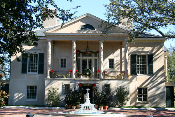Driveway facade of Longue Vue House. New Orleans, LA.