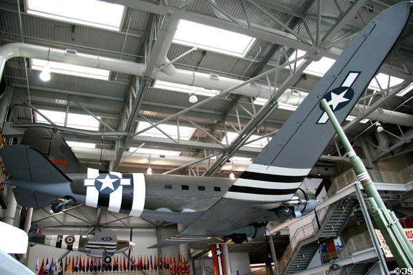Underside of Douglas C-47 at National World War II Museum. New Orleans, LA.