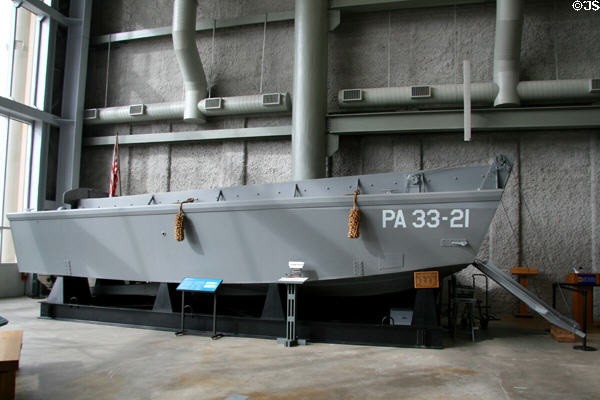 Landing Craft Vehicle Personnel (LCVP) at National World War II Museum. New Orleans, LA.