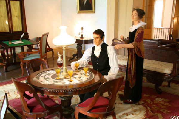 Upstairs living area of Destrehan Plantation. Destrehan, LA.