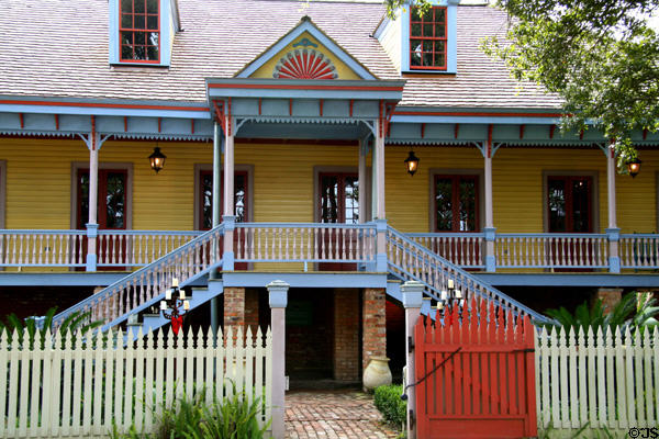 Men's & women's staircases of Laura: A Creole Plantation. Vacherie, LA.