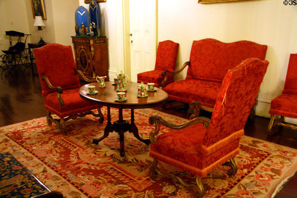 Sitting area at Nottoway Plantation. White Castle, LA.