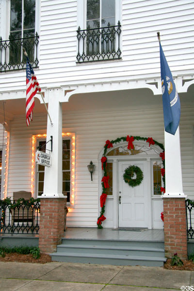Facade details of Robb House. St. Francisville, LA.
