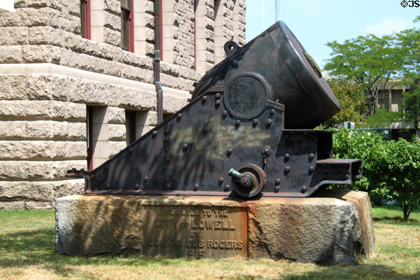 Spanish American War era mortor on Lowell City Hall grounds. Lowell, MA.