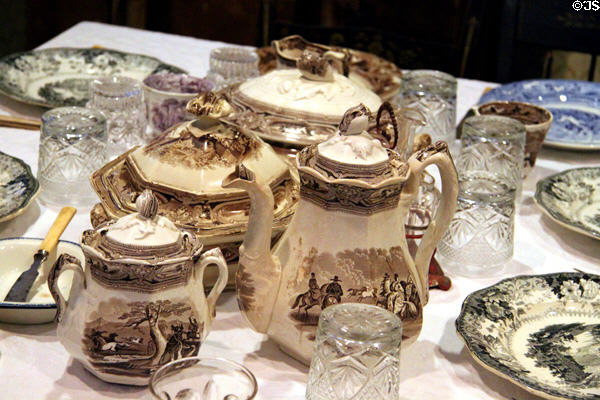 Gray china at Boott Cotton Mills Boarding House. Lowell, MA.