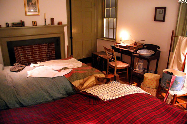 Boarding house working women bedroom at Boott Cotton Mills Boarding House. Lowell, MA.
