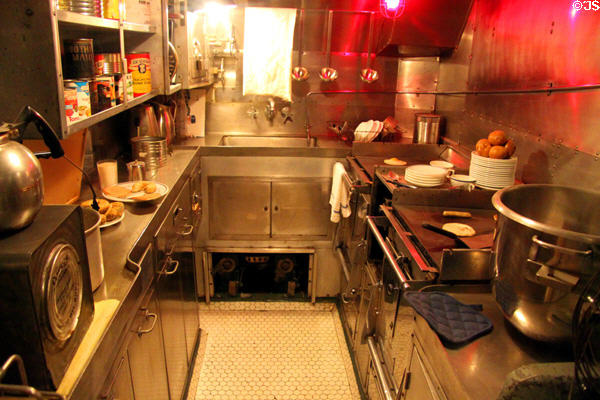 Galley of Submarine Lionfish at Battleship Cove. Fall River, MA.
