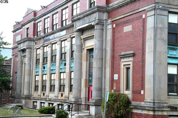 Fall River Technical High School (now a middle school) (1929) (290 Rock St.). Fall River, MA. Architect: Edward M. Corbett.