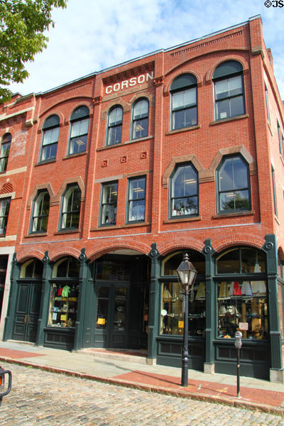 Corson Block (1875 & 1884) (27 William St.). New Bedford, MA. Architect: John M. Allen.